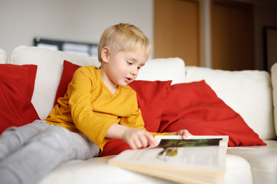 little-boy-is-sitting-home-couch-reading-book-learning-read